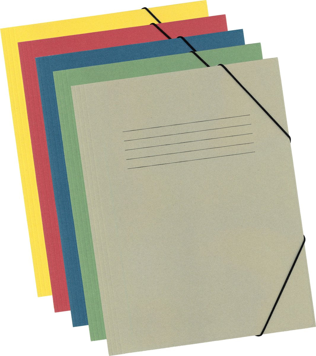 Kangaro Elasto-Ordner – A4 – 300 Gramm – 5 Stück – sortiert – K-2076-99