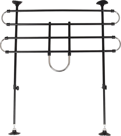 Flamingo Autoschutzgitter Eduard – verstellbar 90-140 cm breit x 65-110 cm hoch – schwarz – sicheres Reisen mit Hunden