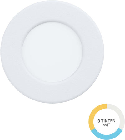 Eglo fueva 6 Einbaustrahler - Outdoor-Badezimmer - LED - ø 8,8 cm - Weiß - einstellbares weißes Licht (Warm-, Neutral- und Tageslicht)