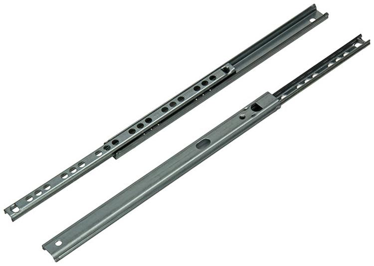 1014509 - Kugelführungen für Schubladen, verzinkt, 17 mm, 32–35 cm, 10 kg | 5 Stück