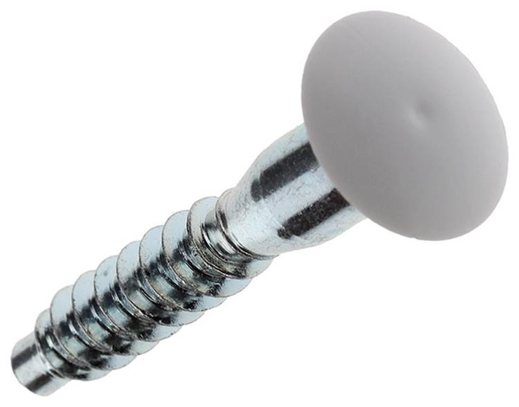 Mack 1013704 - 12 Unita-Schrauben mit Abdeckkappe weiß M 6,3 x 40 mm | 10 Stück