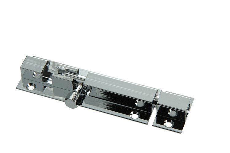 Mack 1013685 – 1 Schieberiegel Messing verchromt A 75 – B 16 mm | 5 Stück