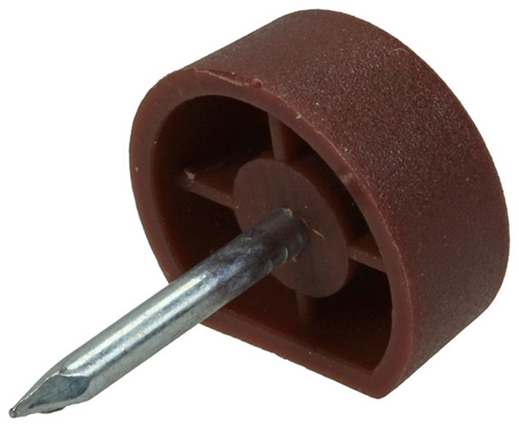 Mack 1013741 - 50 Regalträger + Nagel braun ø 10 mm | 10 Stück