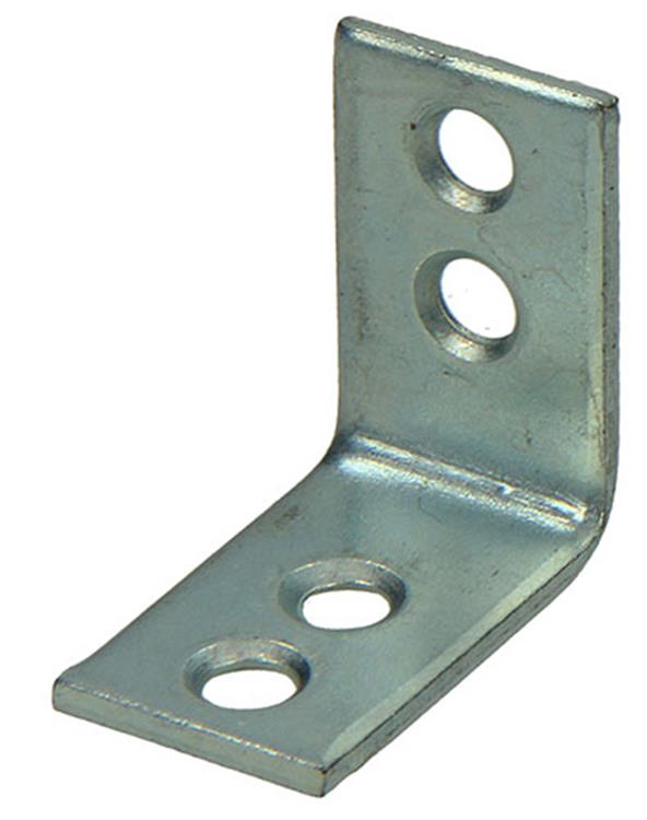 1013755 - 20 gefaltete Quadrate verzinkt 25x25x15mm | 10 Stück