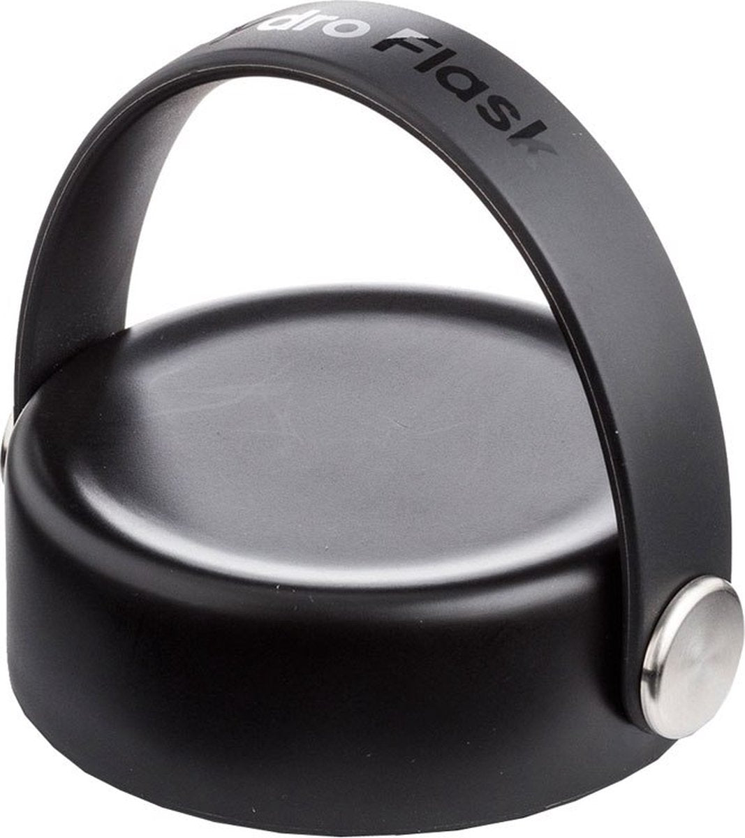 Trinkflasche – breiter Flexdeckel – schwarz