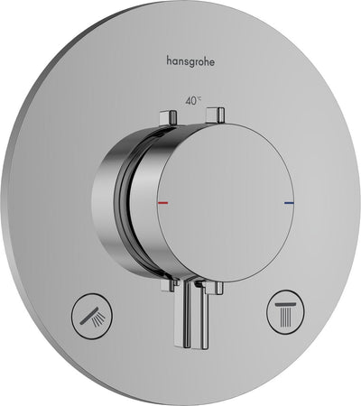 Hansgrohe Ecostat Comfort S - Einbauthermostat - Ecostat Thermostat - für 2 Funktionen - Chrom