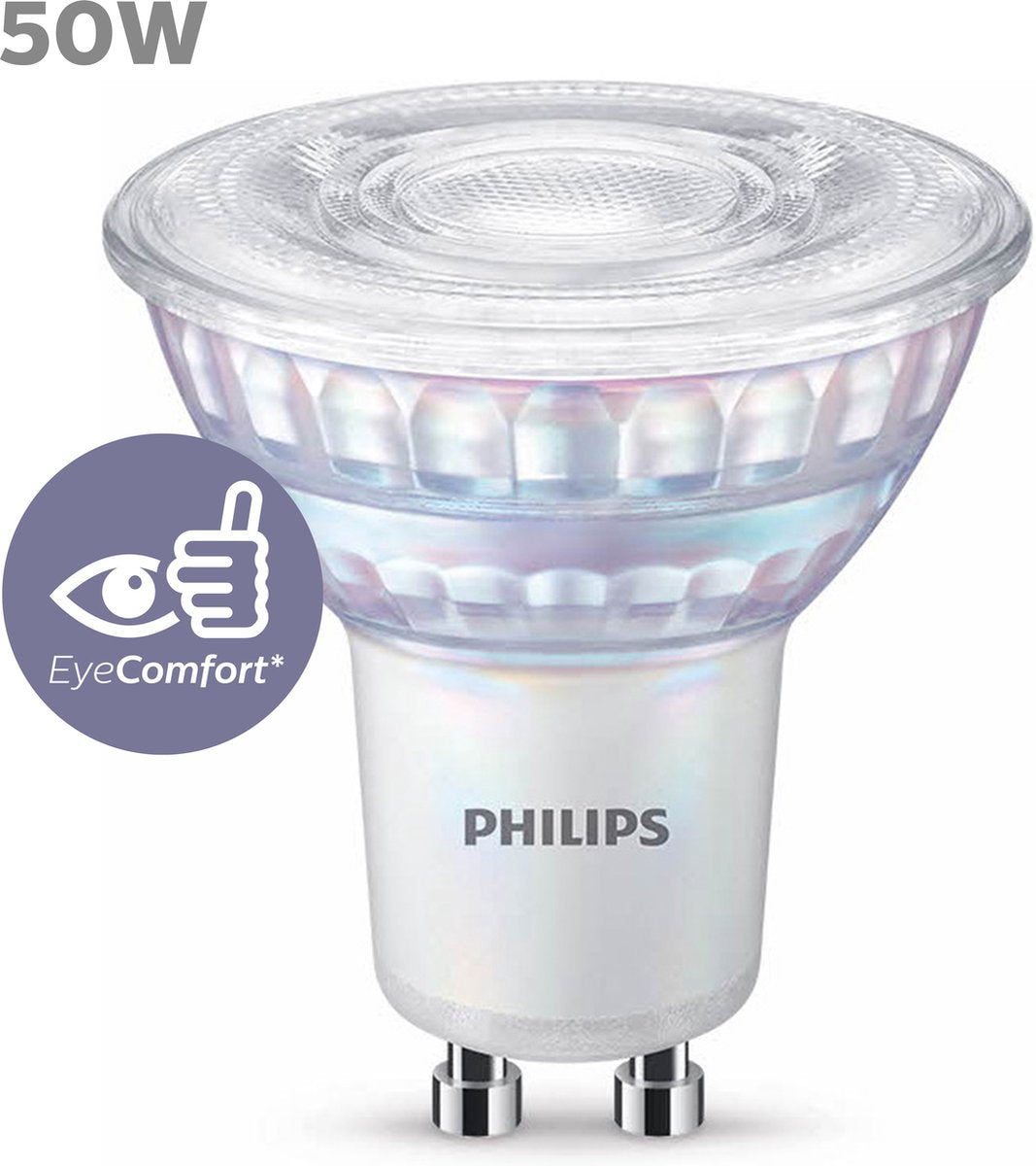 Philips LED-Spot – 50 W – GU10 – dimmbares kaltweißes Licht