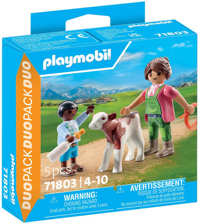 Playmobil 71803 Boer mit Kalb