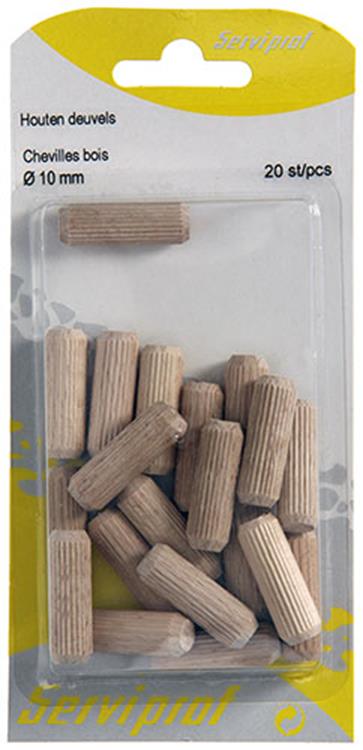 Mack 1013779 - 20 Holzdübel ø 10 mm | 5 Stück