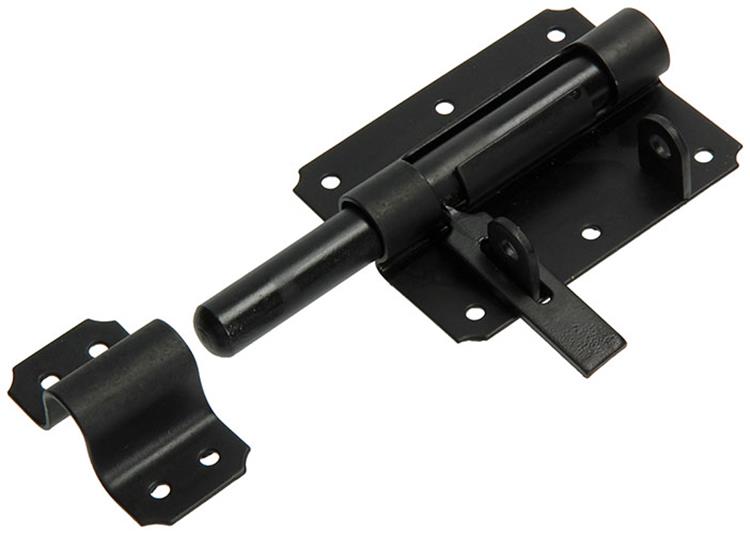 Mack 1013736 - 1 Vorhängeschlossriegel schwarz 100mm | 5 Stück