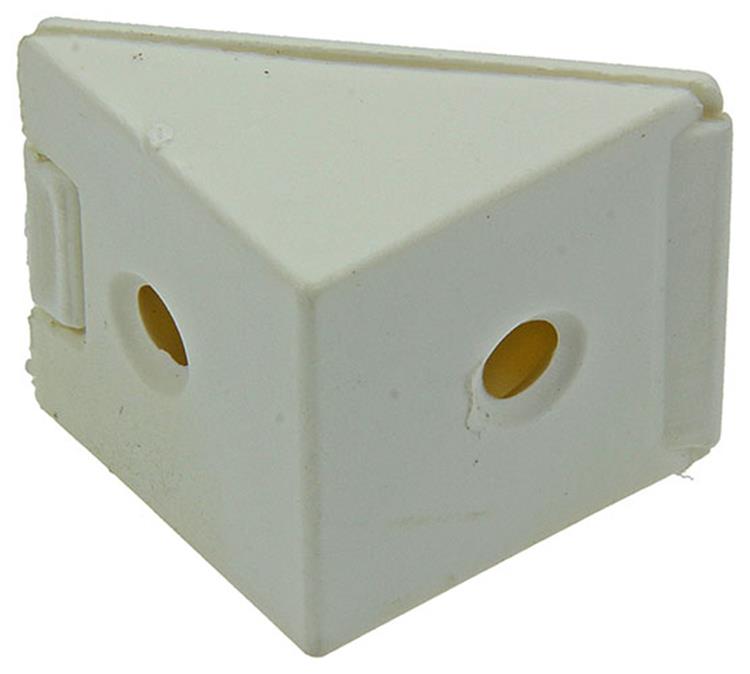 Mack 1013641 - 4 Eckverbinder schmal weiß | 5 Stück
