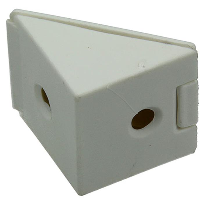 Mack 1013641 - 4 Eckverbinder schmal weiß | 5 Stück