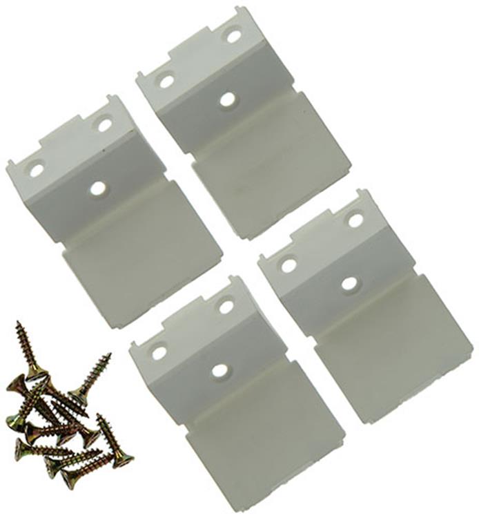 Mack 1013642 - 4 Eckverbinder breit weiß | 5 Stück