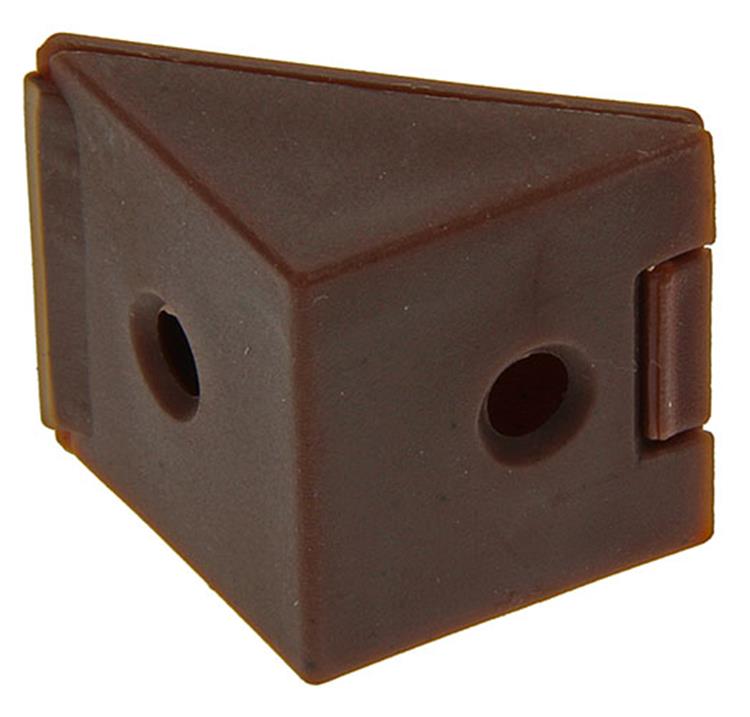 Mack 1013645 - 4 Eckverbinder schmal braun | 5 Stück