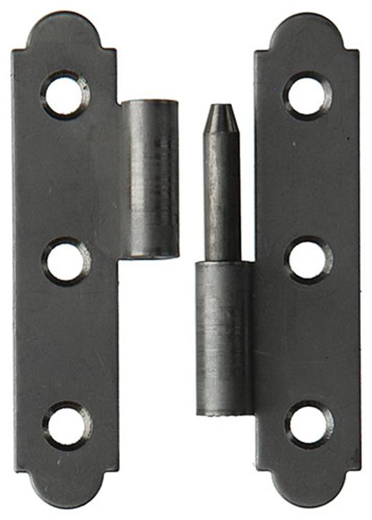 Mack 1013706 – 2 spanische Scharniere rechts Edelstahl H 80 – B 45 mm | 5 Stück