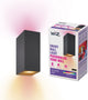 Wiz Up and Down Wandleuchte schwarz 2 Spots – intelligente LED-Beleuchtung – farbiges und weißes Licht – GU10 – 2 x 5 W – WLAN
