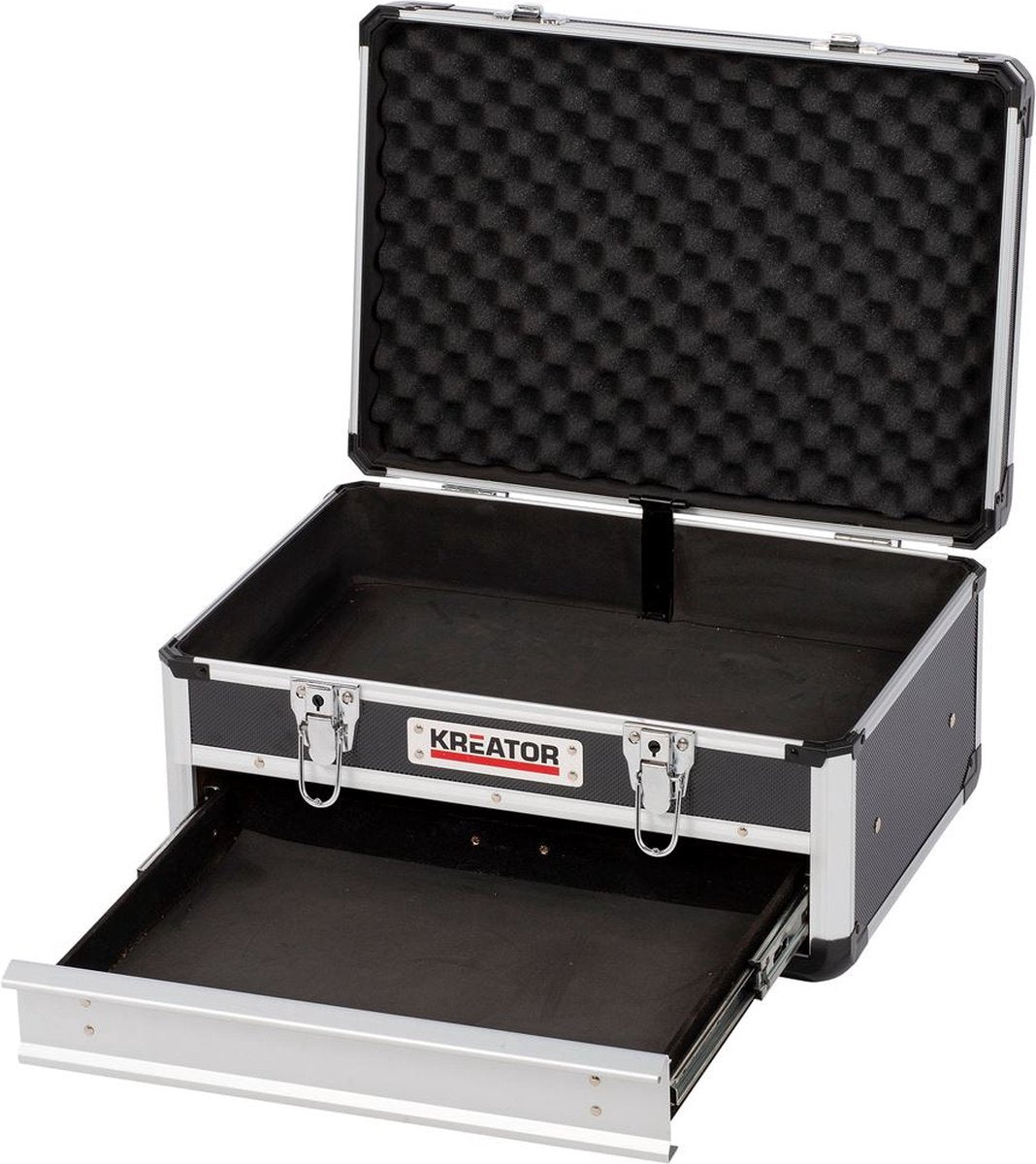 Kreator krt640601b Werkzeugkoffer – 430 x 300 x 205 mm – schwarz – (Lieferung ohne Werkzeug)
