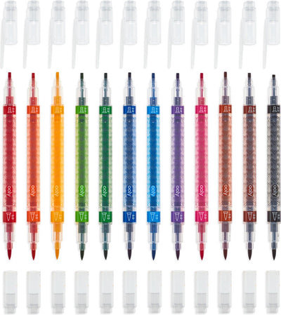 Ooly – Kalligraphie-Duo – doppelseitige Marker – 12 Farben