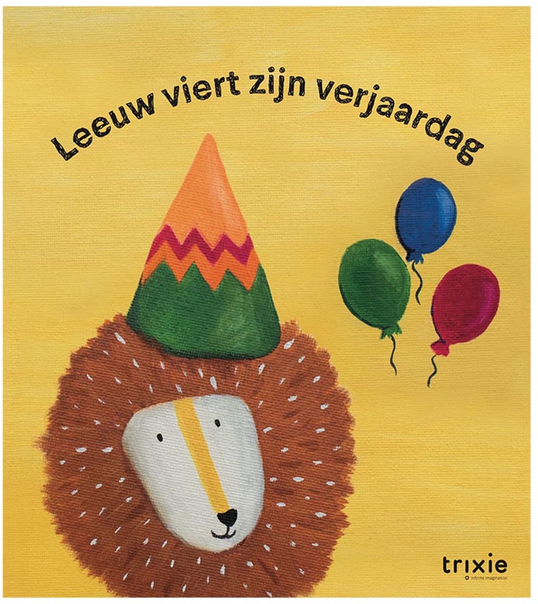 Trixie Geschichtenbuch – Löwe feiert Geburtstag – Pappbuch für Kleinkinder – Geburtstagsfeier Freundschaft – ab 3 Jahren