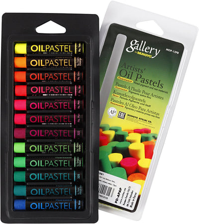 Gallery Ölpastell, L: 7 cm, Stärke 11 mm, Neonfarben, 12 Stück 1 Box