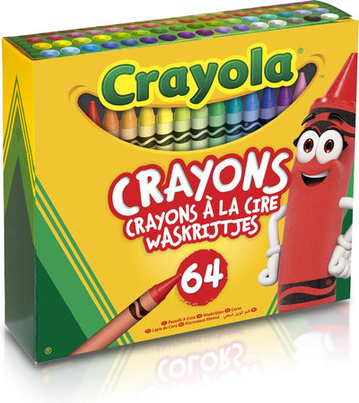 Crayola – Wachsmalstifte – 64 Stück – inklusive Spitzer – für Kinder