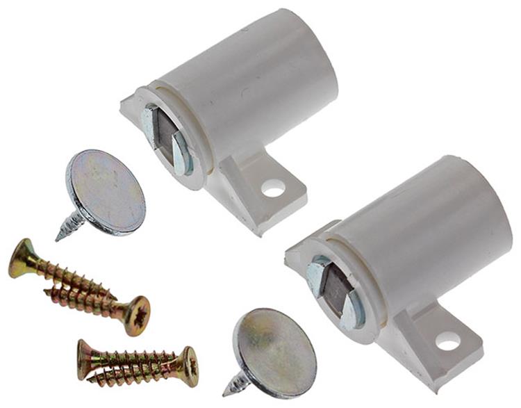 Mack 1013834 - 2 Magnetschlösser weiß 3 - 4 kg | 5 Stück