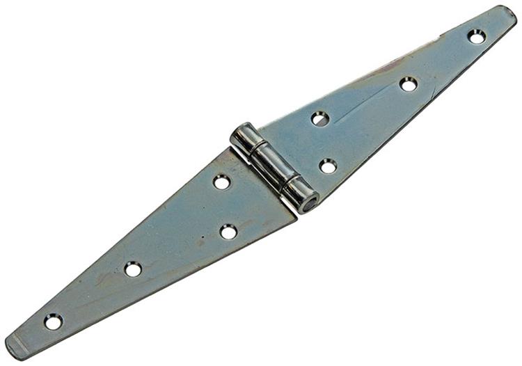 1014445 - Heckscharniere 2 gel.bl.plattiert. 300 x 50 mm | 12 Stück