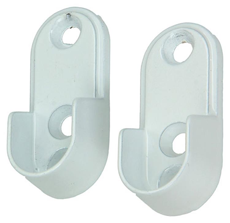 Mack 1014453 - 2 Halterungen für Schrank weiß | 5 Stück