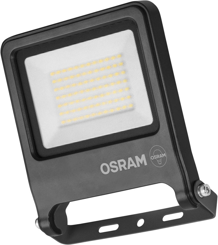 Osram Endura Flood PC 50 W LED-Flutlicht, 3000 K Warmweiß, 5000 Lumen, IP65-Flutlicht, langlebiges Aluminium, 100 Lm W Effizienz, Dunkelgrau