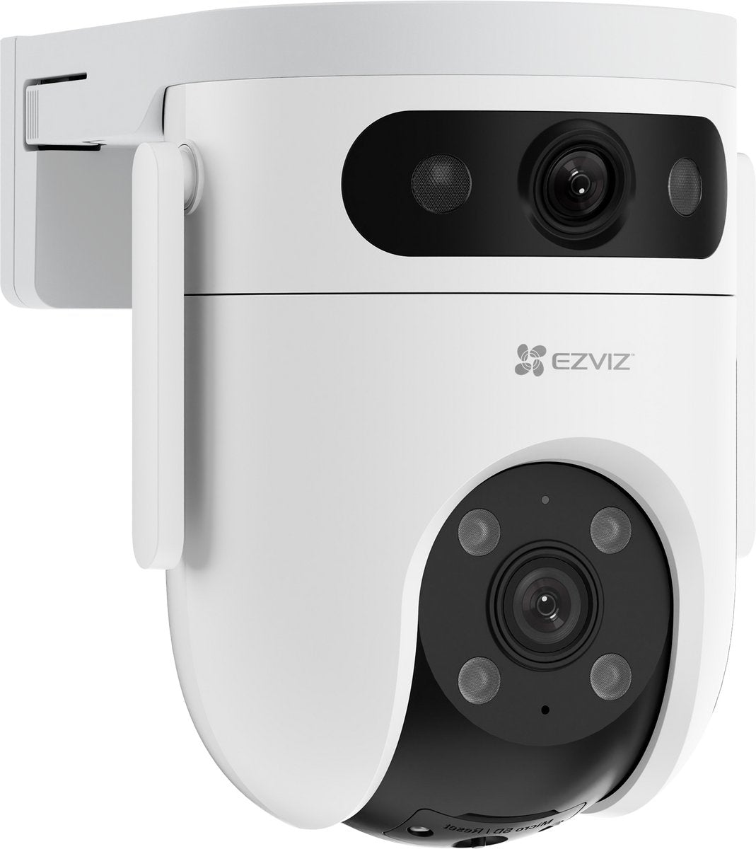 Ezviz h9c 3K+3K-Überwachungskamera für den Außenbereich mit zwei Objektiven – 360° Schwenk-/Neigefunktion – Patrouillenmodus, Nachtsicht-Personenerkennung – Zwei-Wege-Audio – keine monatlichen Kosten