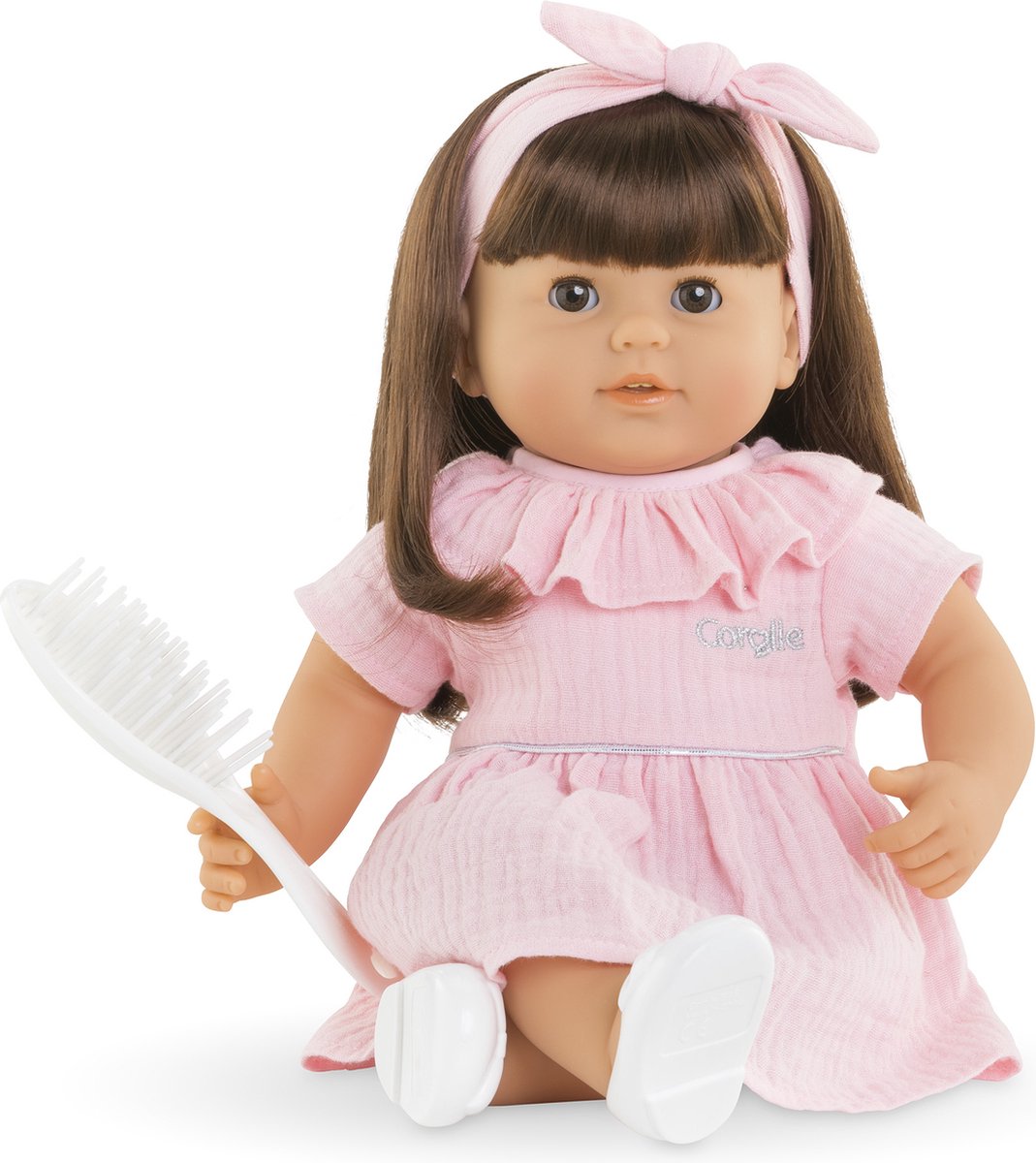 Corolle Mon Grand Poupon Babypop mit langem Haar Julie, 36 cm