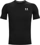 Under Armour UA HG Armour Comp SS-BLK Herren-Sportshirt – Schwarz – Weiß