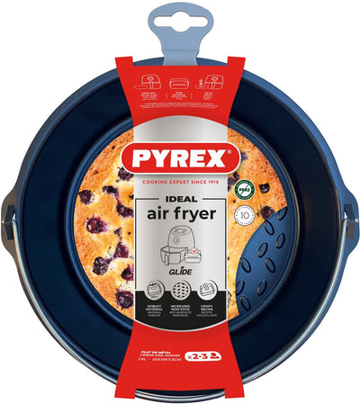 Pyrex Heißluftfritteusen-Backform, rund, 20 x 19 x 7,5 cm