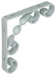1014747 - Rustikal gedrehte Konsolensohle weiß115x115x13mm | 12 Stück
