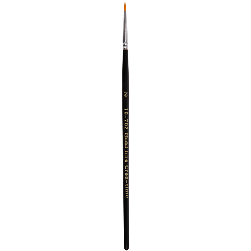 Creativ Company Gold Line Pinsel, Dim 2, L: 17 cm, B: 2 mm, rund, 12 Stück 1 Box