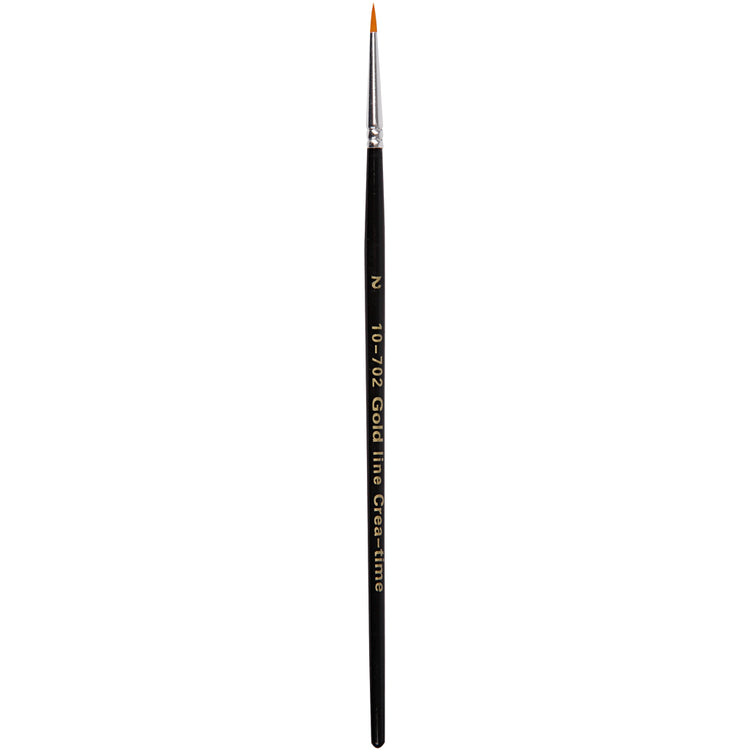 Creativ Company Gold Line Pinsel, Dim 2, L: 17 cm, B: 2 mm, rund, 12 Stück 1 Box