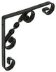 1014756 - rustikale gedrehte Kegelsohle schwarz 150x150x13mm | 12 Stück