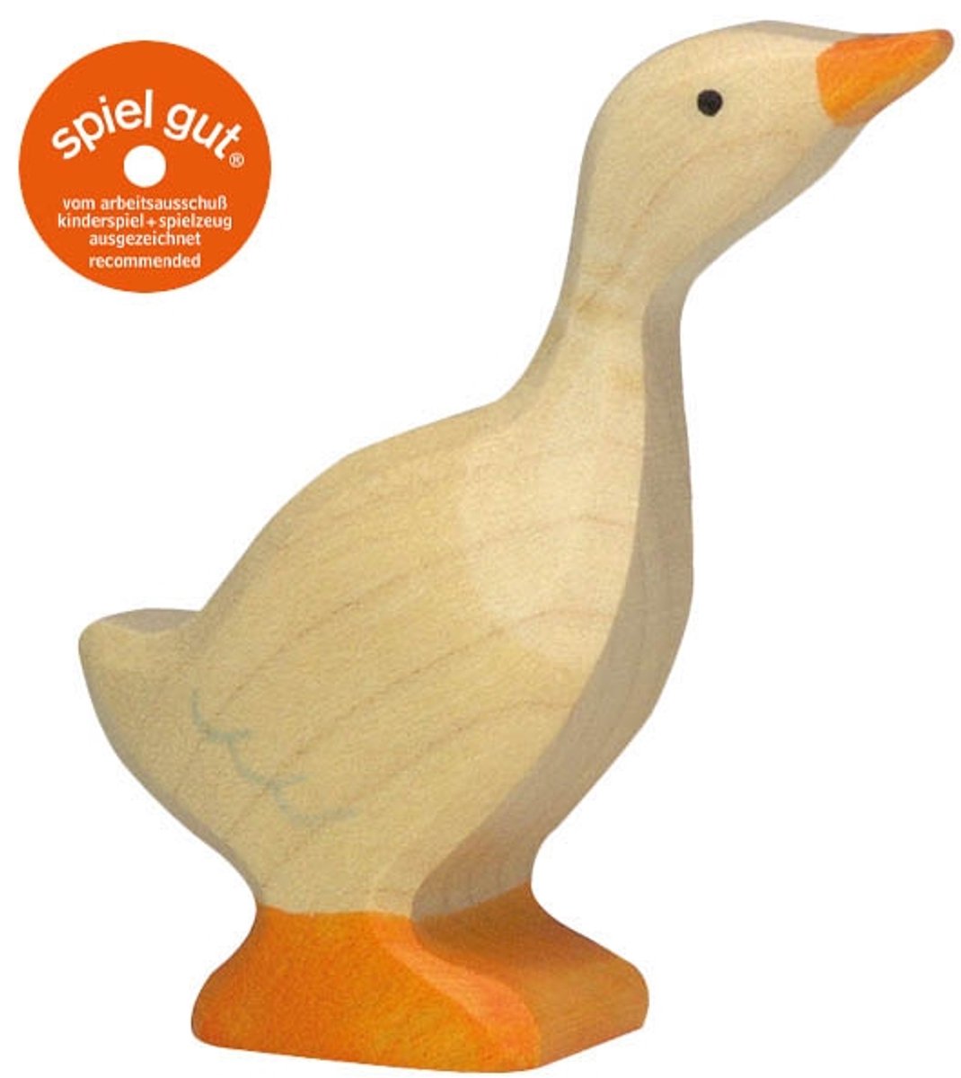 Holztiger Bauernhof - Gans klein - 5x2x7cm - Holzfigur - handgefertigt