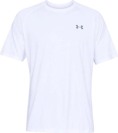 Under Armour UA Tech 2.0 SS Tee-Wht Herren-Sportshirt – Weiß – Overcast Grey