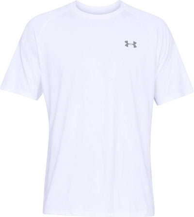 Under Armour UA Tech 2.0 SS Tee-Wht Herren-Sportshirt – Weiß – Overcast Grey
