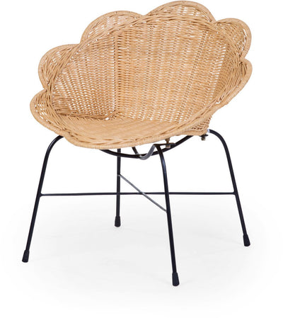 Childhome Blumenhochstuhl – Rattan – leicht – Vintage-Design – ab 2 Jahren