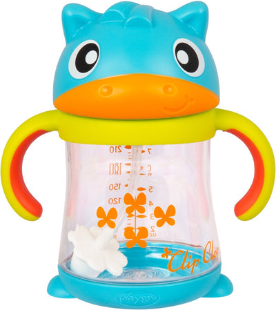 Playgro Clip Clop beschwerter Strohhalm-Trinkbecher ab 6 Monaten – Header-Karte