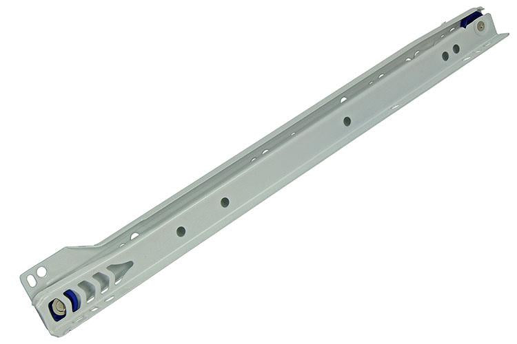 1013688 – Paar rollende Schubladenführungen weiß 25 kg 35 cm | 5 Stück