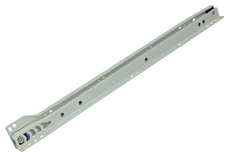 1013689 – Paar rollende Schubladenführungen weiß 25 kg 40 cm | 5 Stück