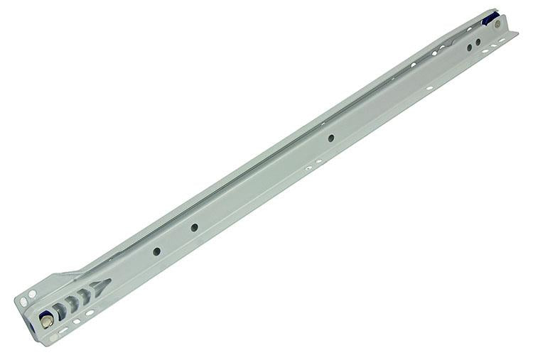 1013690 – Paar rollende Schubladenführungen weiß 25 kg 45 cm | 5 Stück