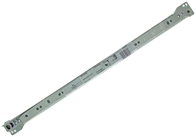 1013691 – Paar rollende Schubladenführungen weiß 25 kg 50 cm | 5 Stück