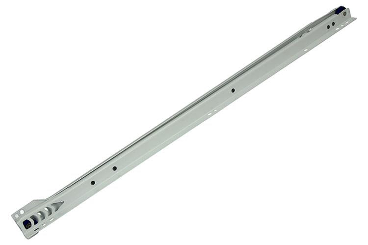 1013692 – Paar rollende Schubladenführungen weiß 25 kg 55 cm | 5 Stück