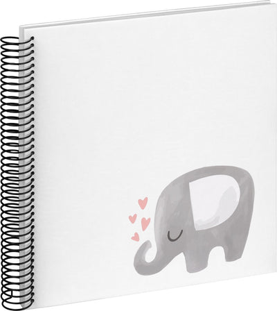Walther sa-133 Elefantenherz – Spiralalbum – Größe 25 x 25 cm – weißer Elefant