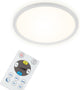 Briloner slim - LED Deckenleuchte - dimmbare Deckenleuchte - mit Hintergrundbeleuchtung - inkl. Fernbedienung - 18 Watt - 2400 Lumen - Weiß