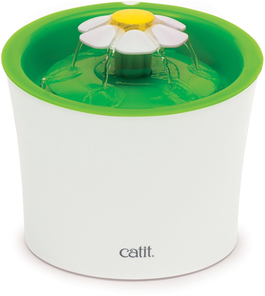 Catit Trinkbrunnen Katzenblume - Sinne 2.0 Blume - Weiß Grün - 3 l